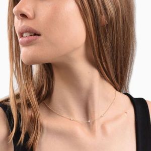 Mejuri Trio Pearl Necklace 14K YG